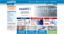 Desktop Screenshot of cleanroomproducts.com